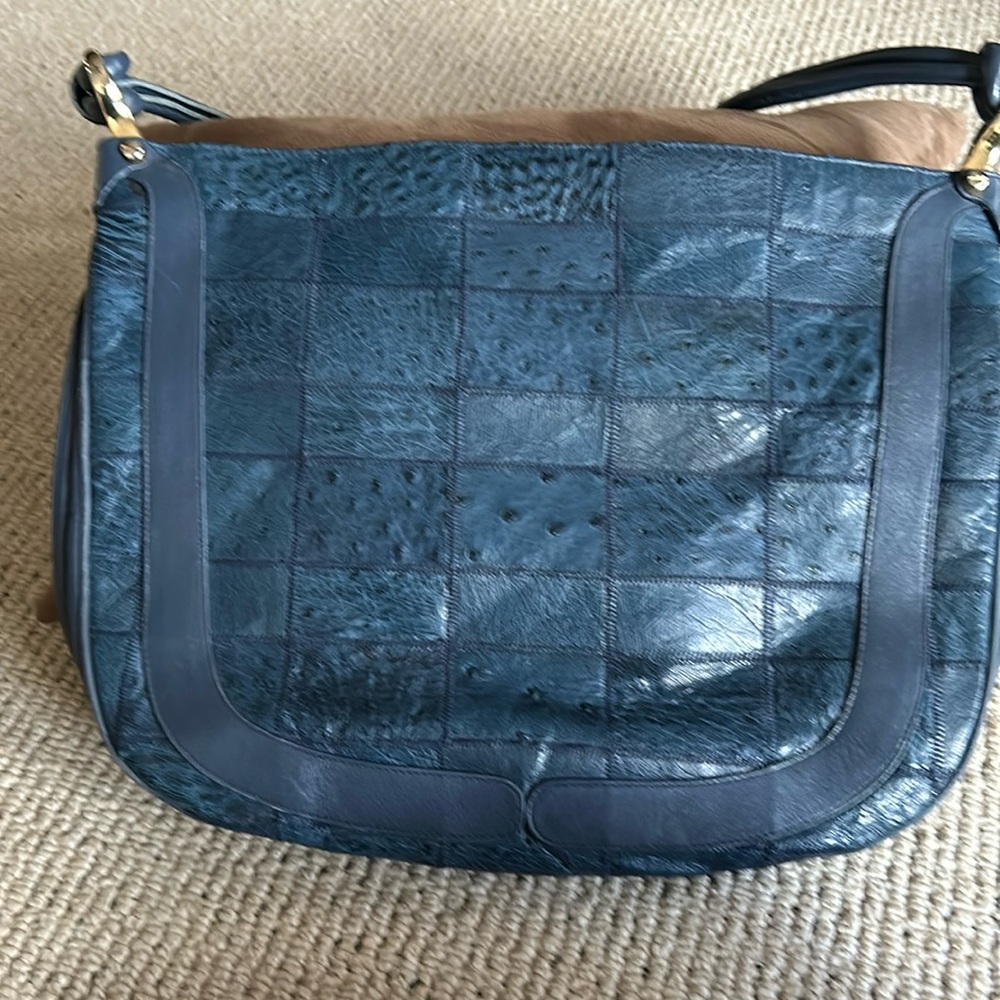 Vintage Lorenzi  Genuine Ostrich Bag